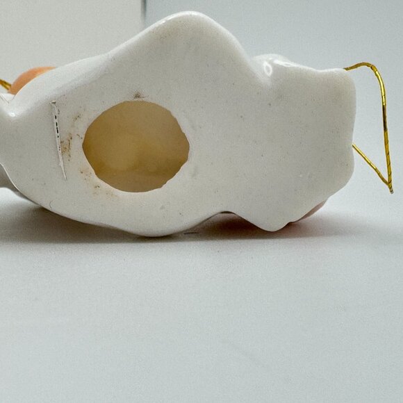 Vintage Ceramic Angel Ornaments Set Of 3 With Bird Duck Bunny Christmas Holiday - Picture 9 of 16